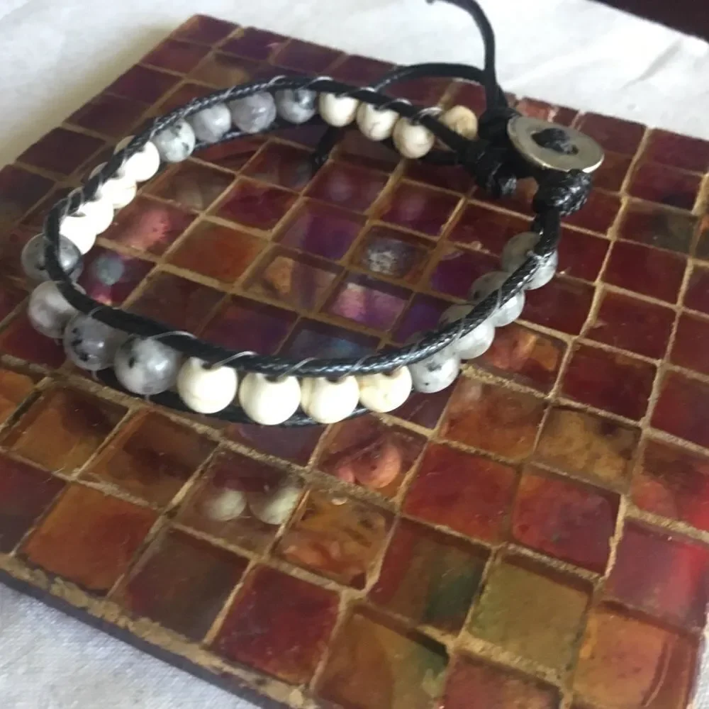 $5 ea or 3/$15. Woven Button Bracelet - Picture 2 of 2